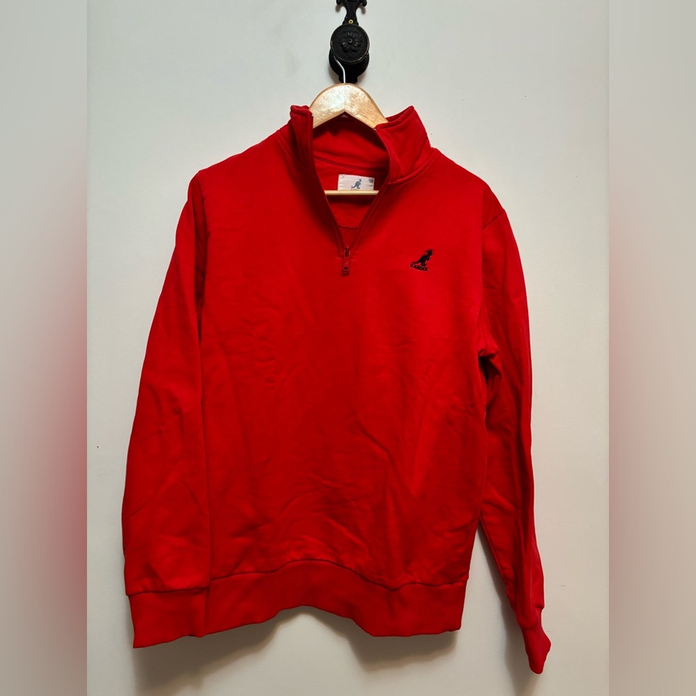 Kangol Men's Bold Red Zip-Up Sweater